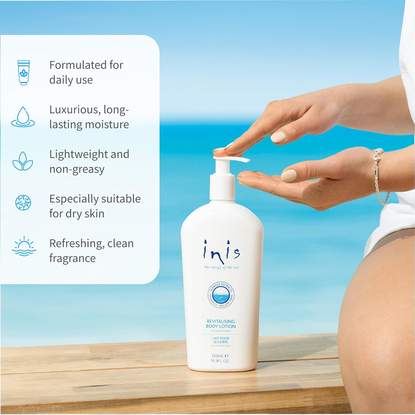 Inis Revt Body Lotion Large Pump Bot 16.9 fl. oz.