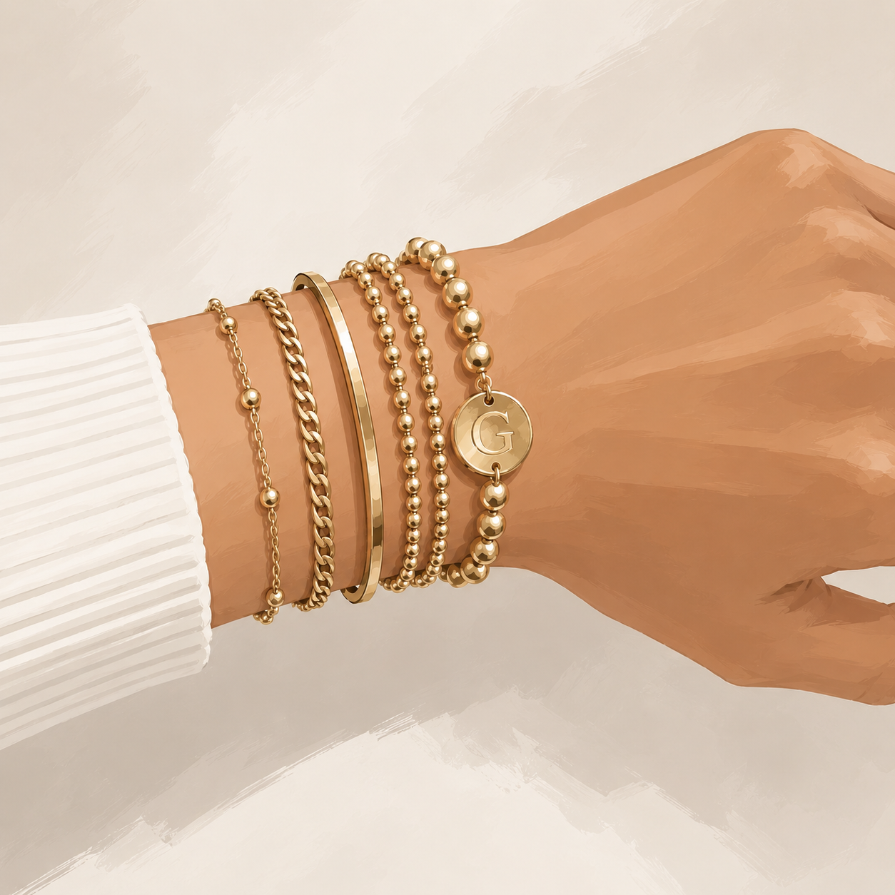Purpose Gold 4mm Bracelet